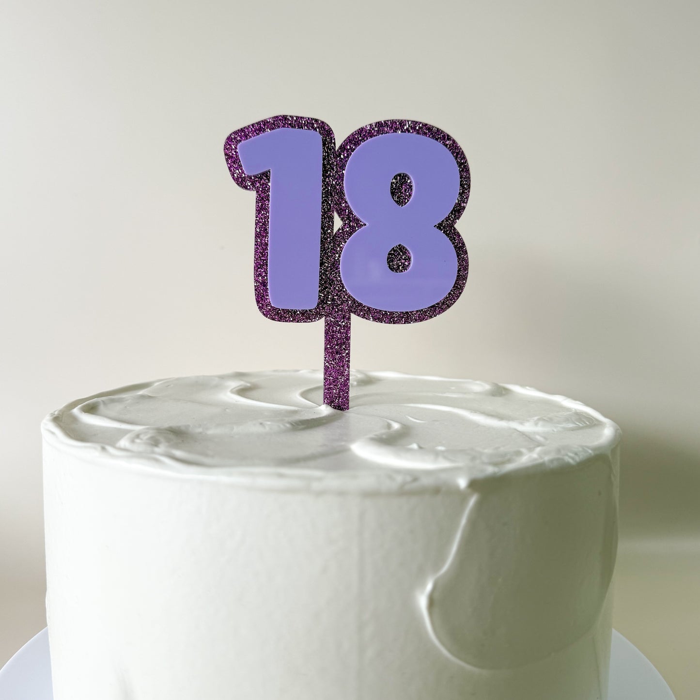 Number Cake Topper Double Layered