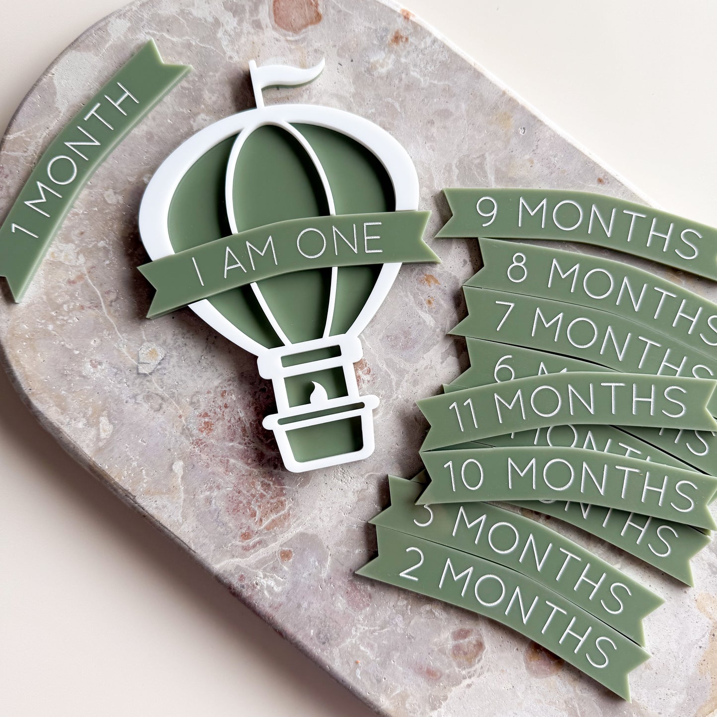 Hot Air Balloon Interchangeable Milestone Set
