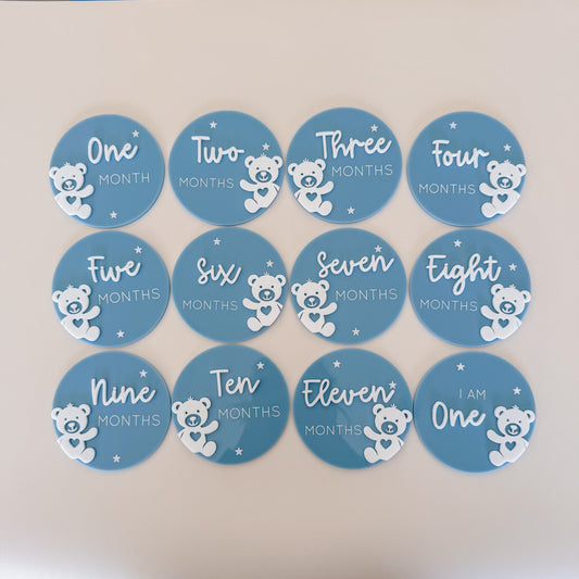 Teddy Bear Milestone Set