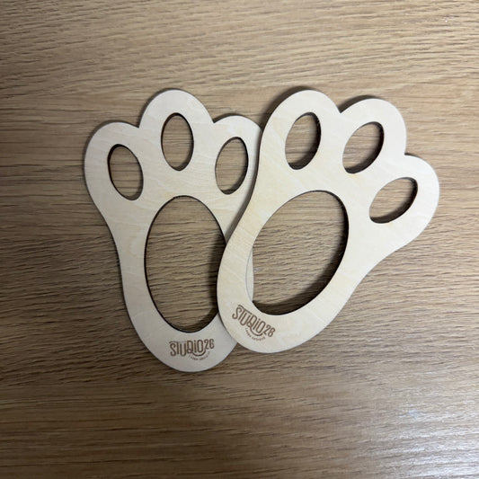 Easter Bunny Footprint Stencil