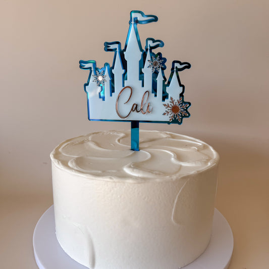 Ice Castle Personalised Cake Topper