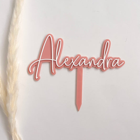Personalised Name Cake Topper Cursive