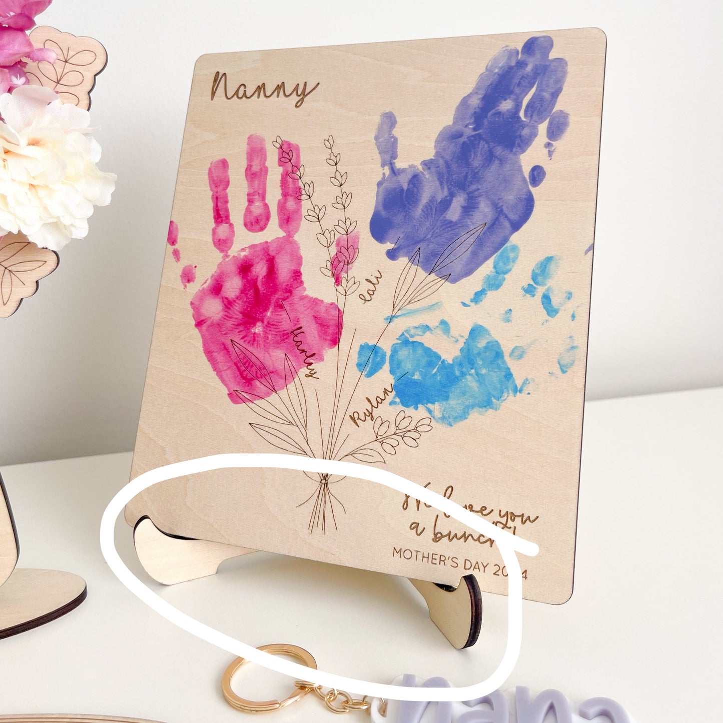 Mother's Day Handprint Quote Sign