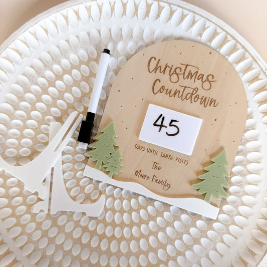 Christmas Countdown Arch Trees