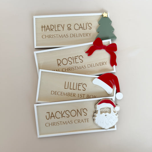 Christmas Crate Plaque