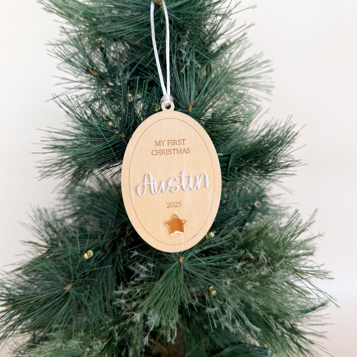 Oval First Christmas Ornament