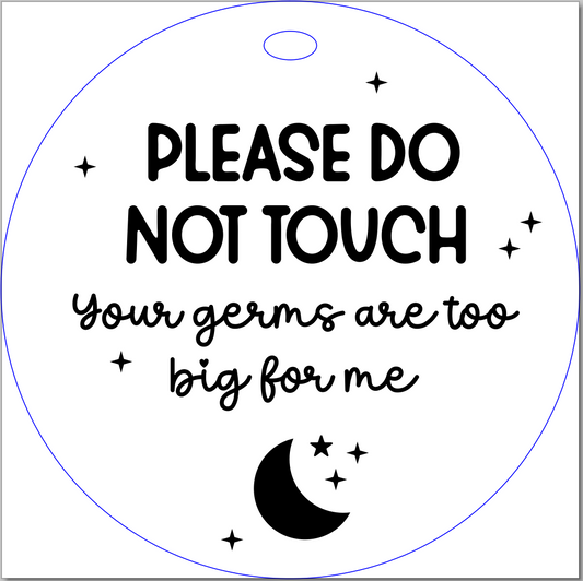 Do Not Touch Engraved Pram Plaque