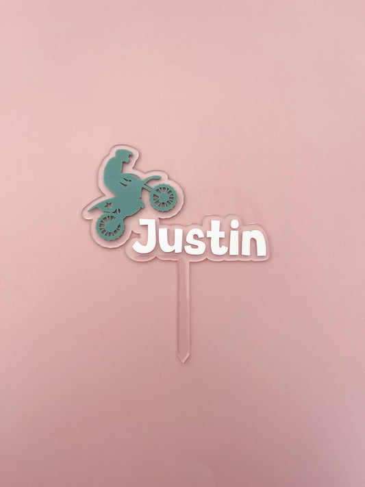 Personalised Motorbike Cake Topper
