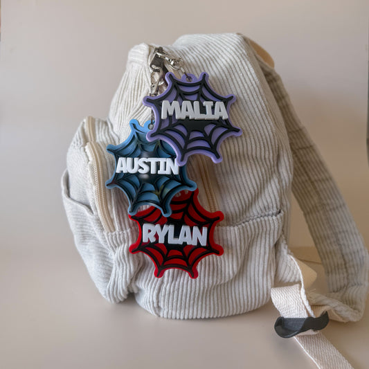 Spider Personalised Bag Tag