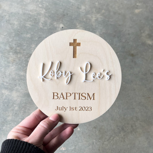 Personalised Baptism Plaque