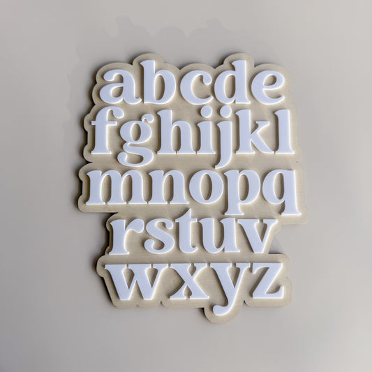 Alphabet Plywood Wall Sign