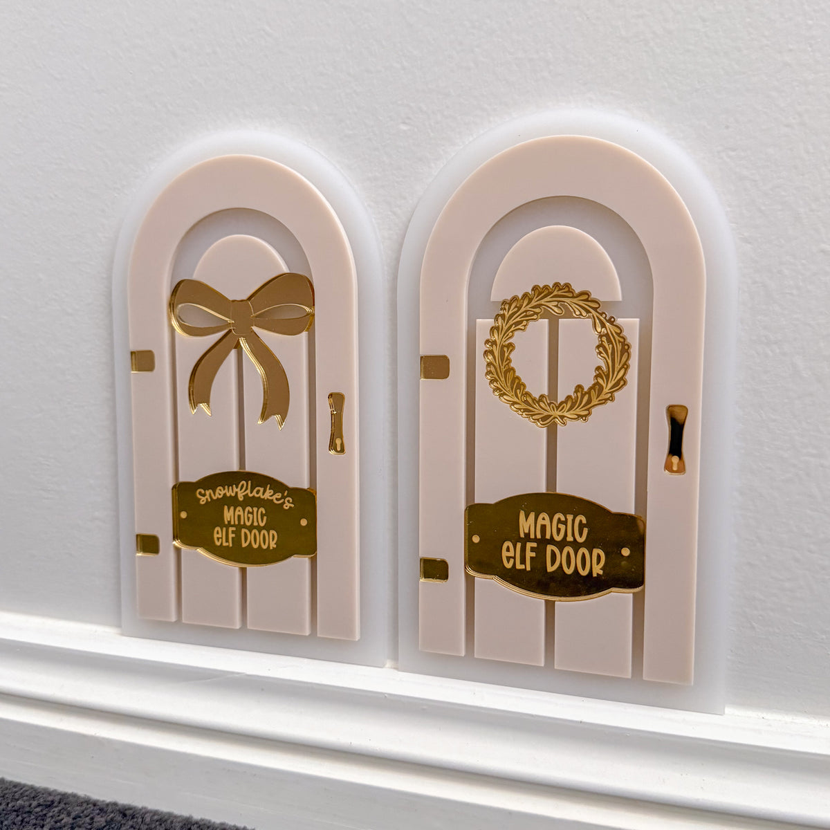 Magic Elf Christmas Door