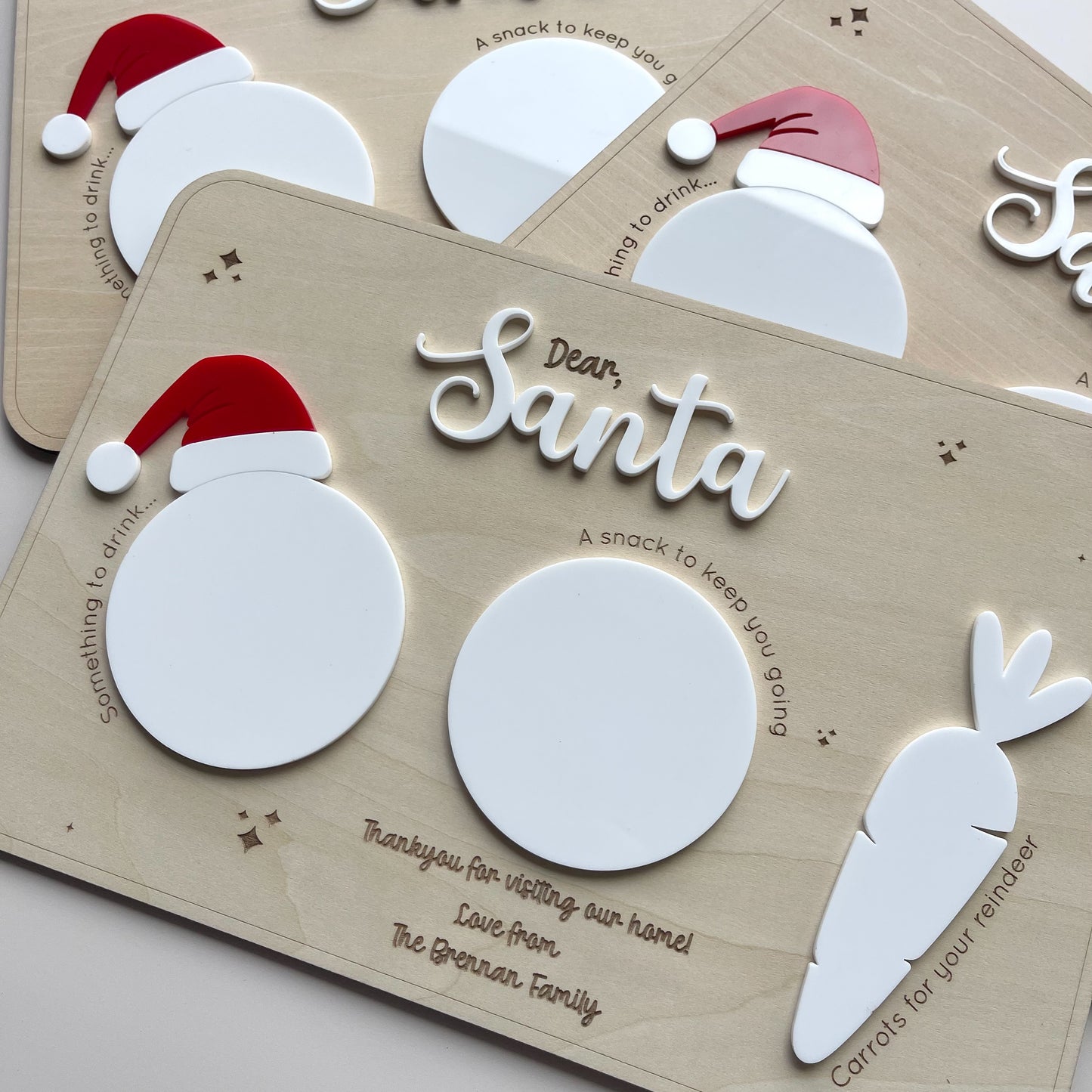 Santa Treat Board with Hat