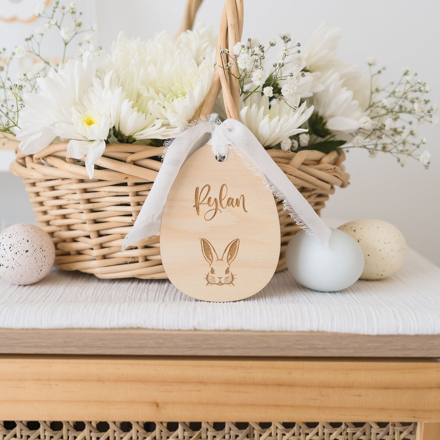 Engraved Easter Basket Tag