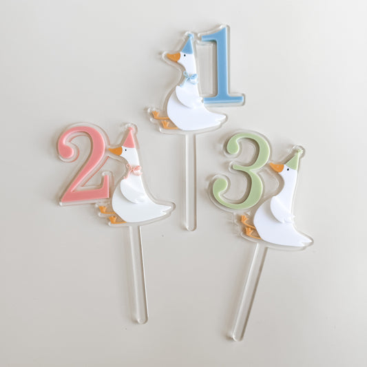 Silly Goose Cake Topper