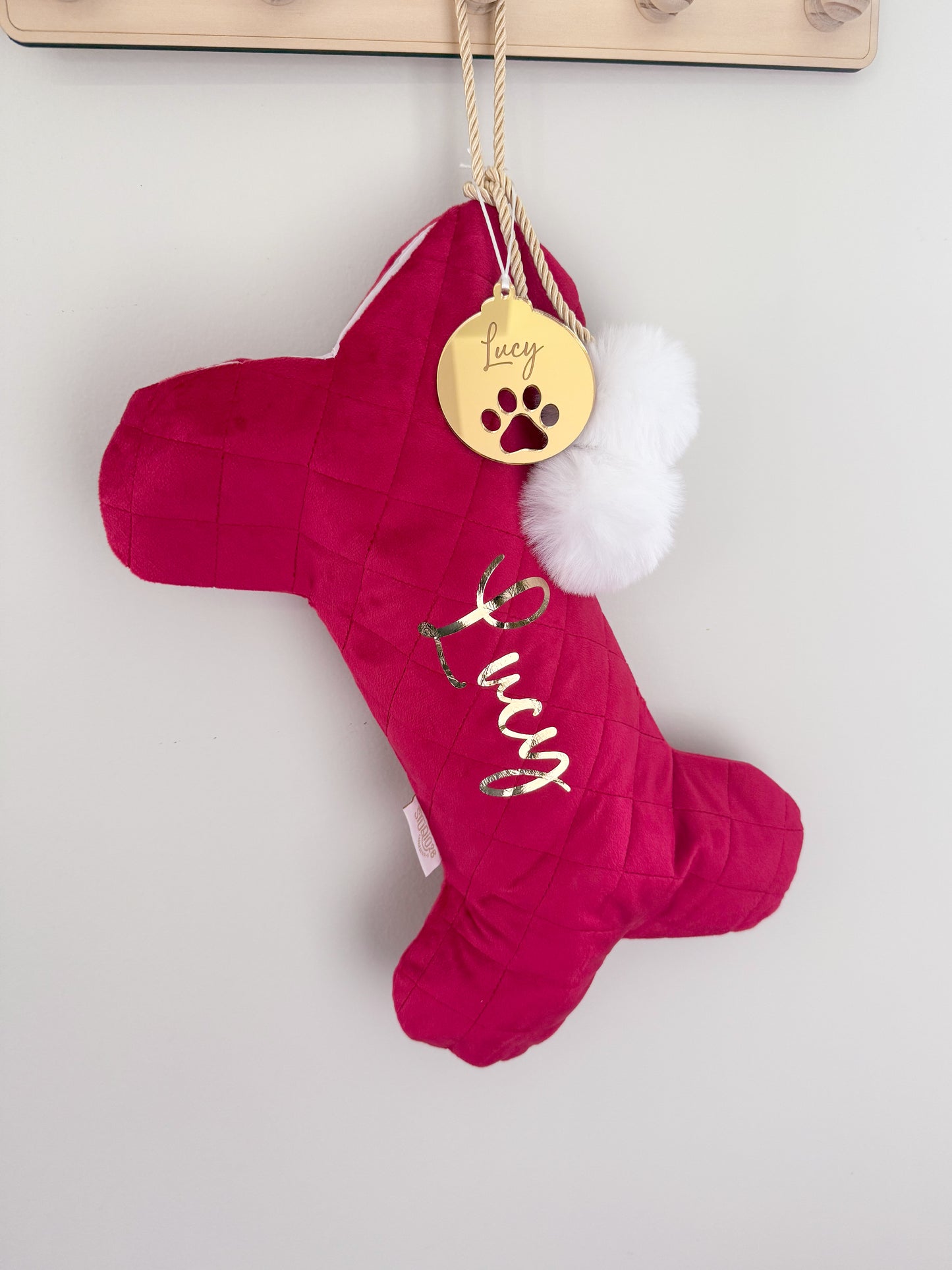 Christmas Stocking - Dog Cat Velvet