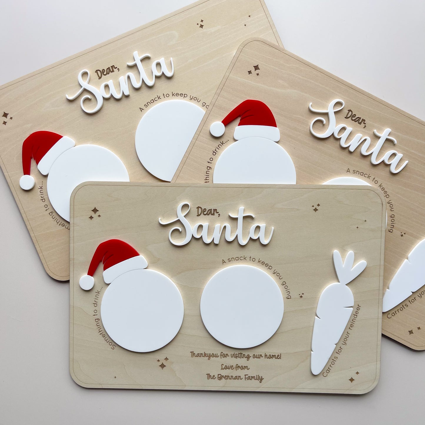 Santa Treat Board with Hat