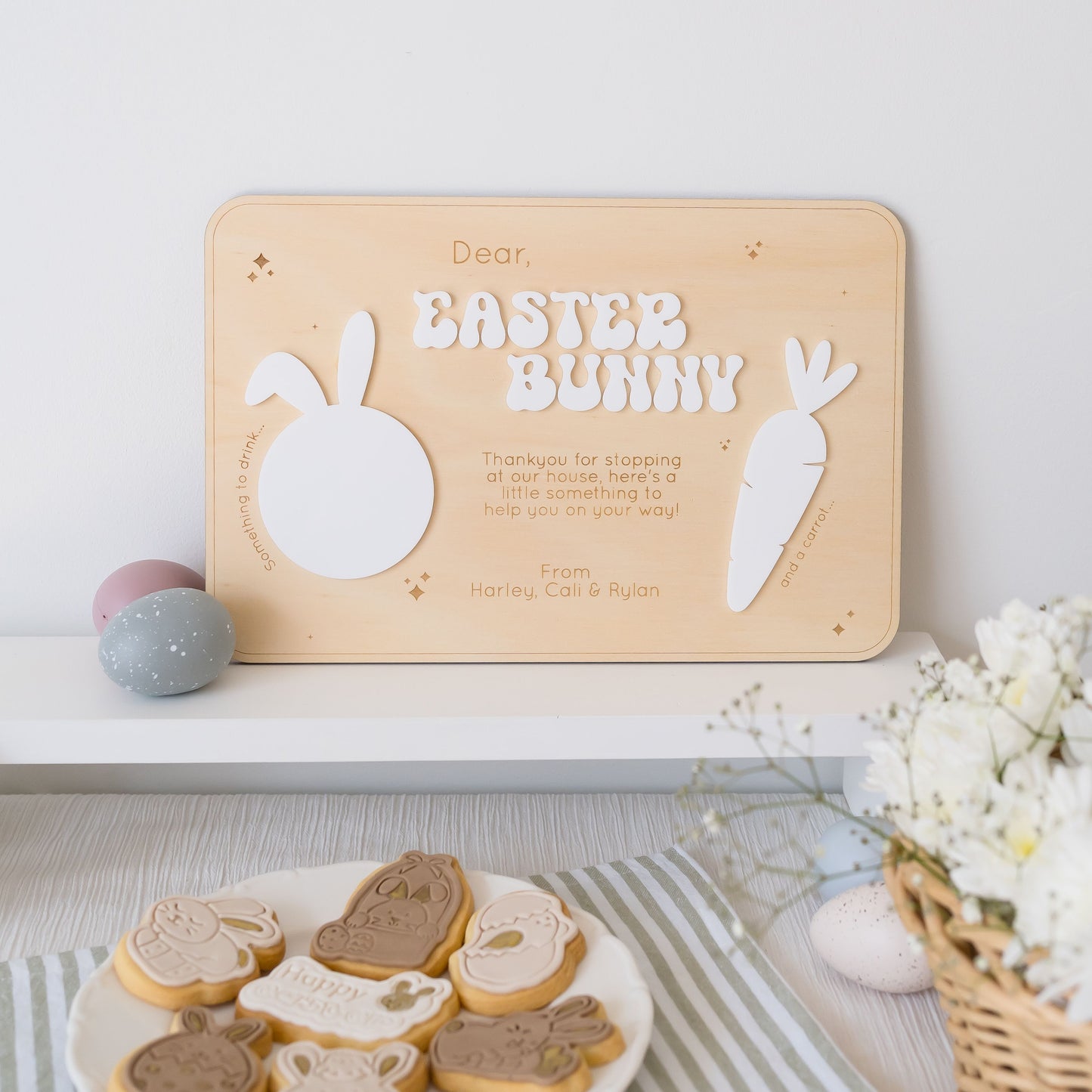 Easter Bunny Treat Board