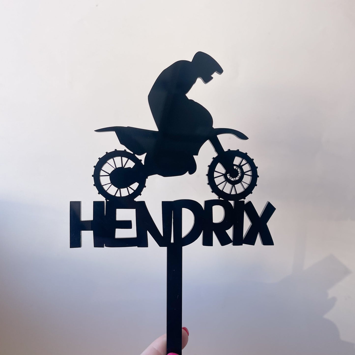 Motorbike Personalised Cake Topper