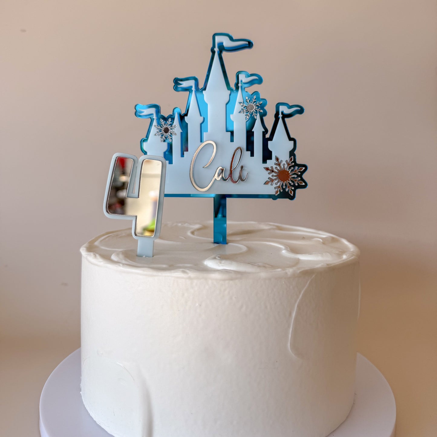 Ice Castle Personalised Cake Topper