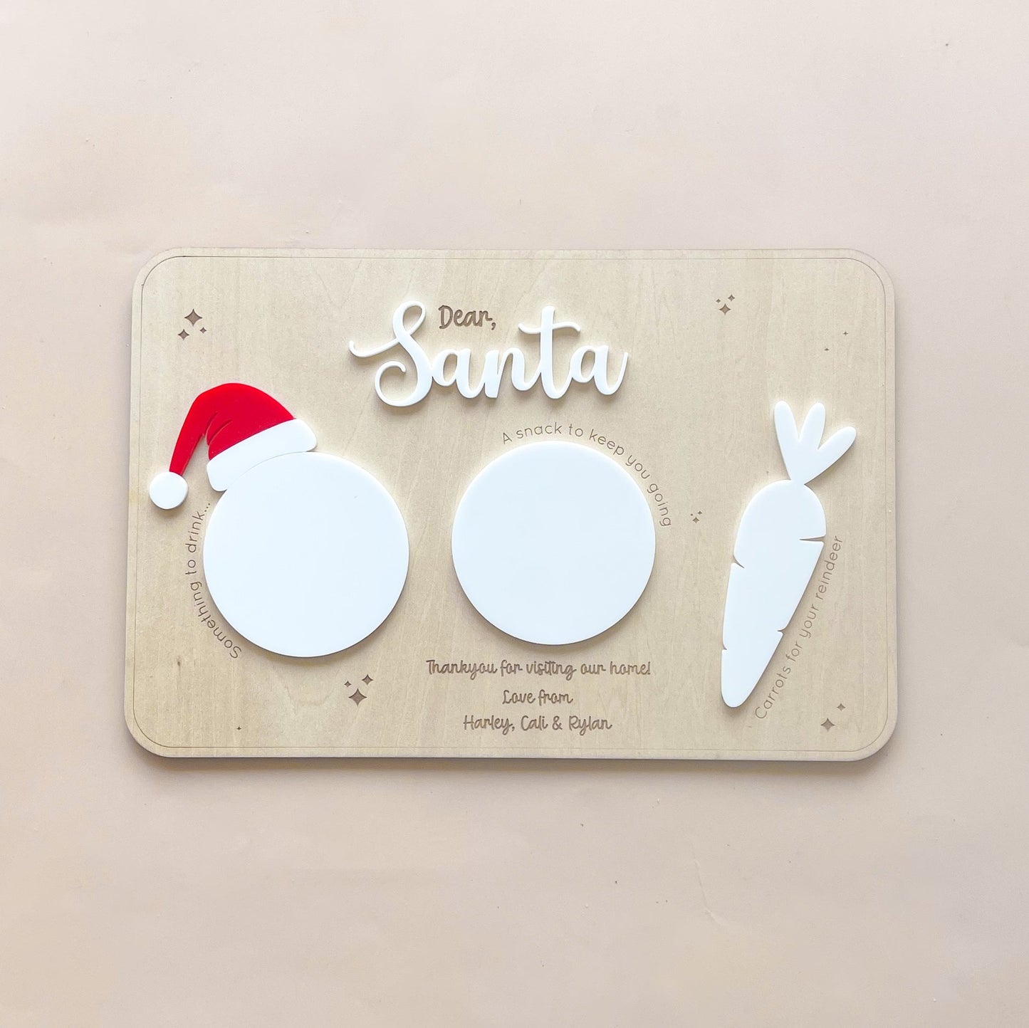 Santa Treat Board with Hat