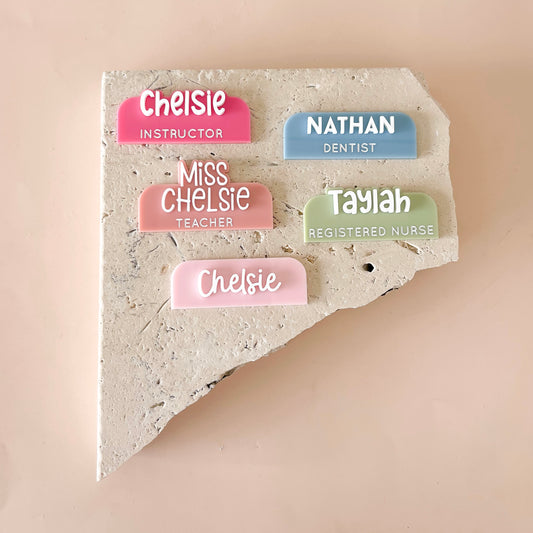 Personalised Magnetic Name Badge