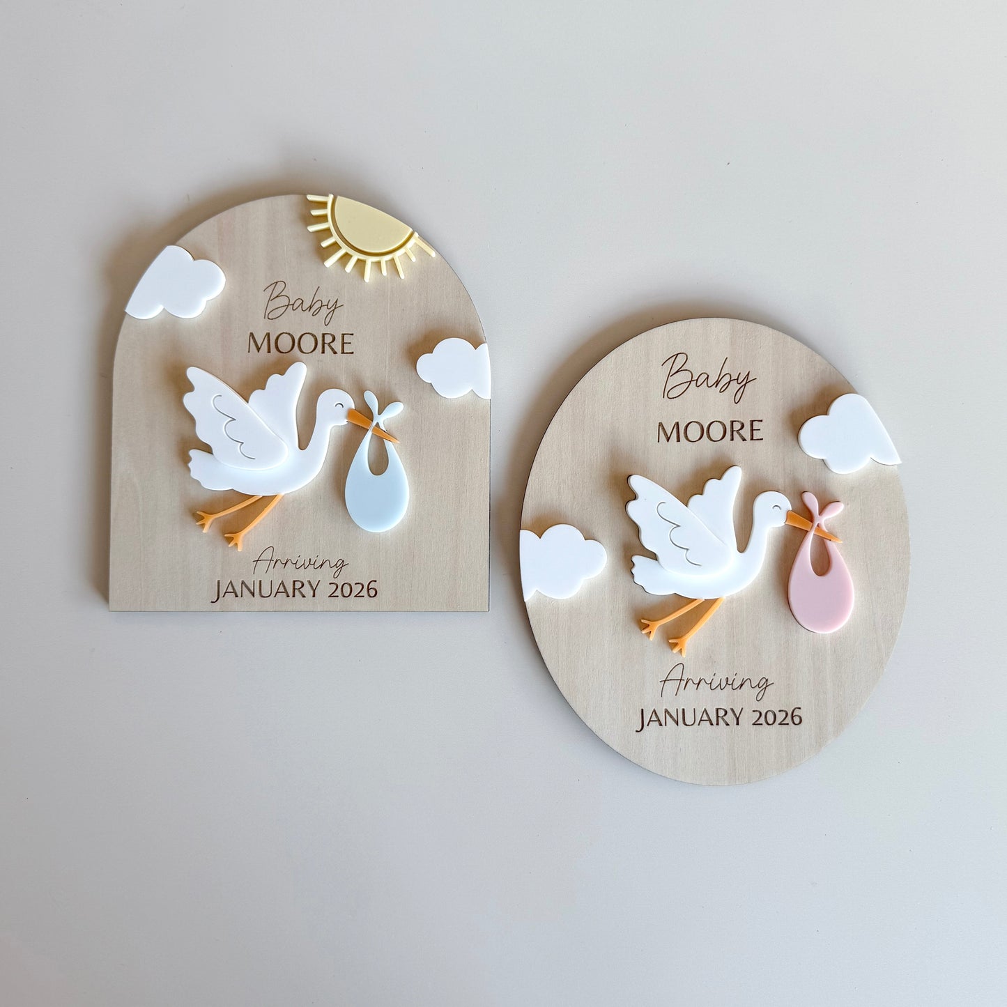 Stork Pregnancy Announcement