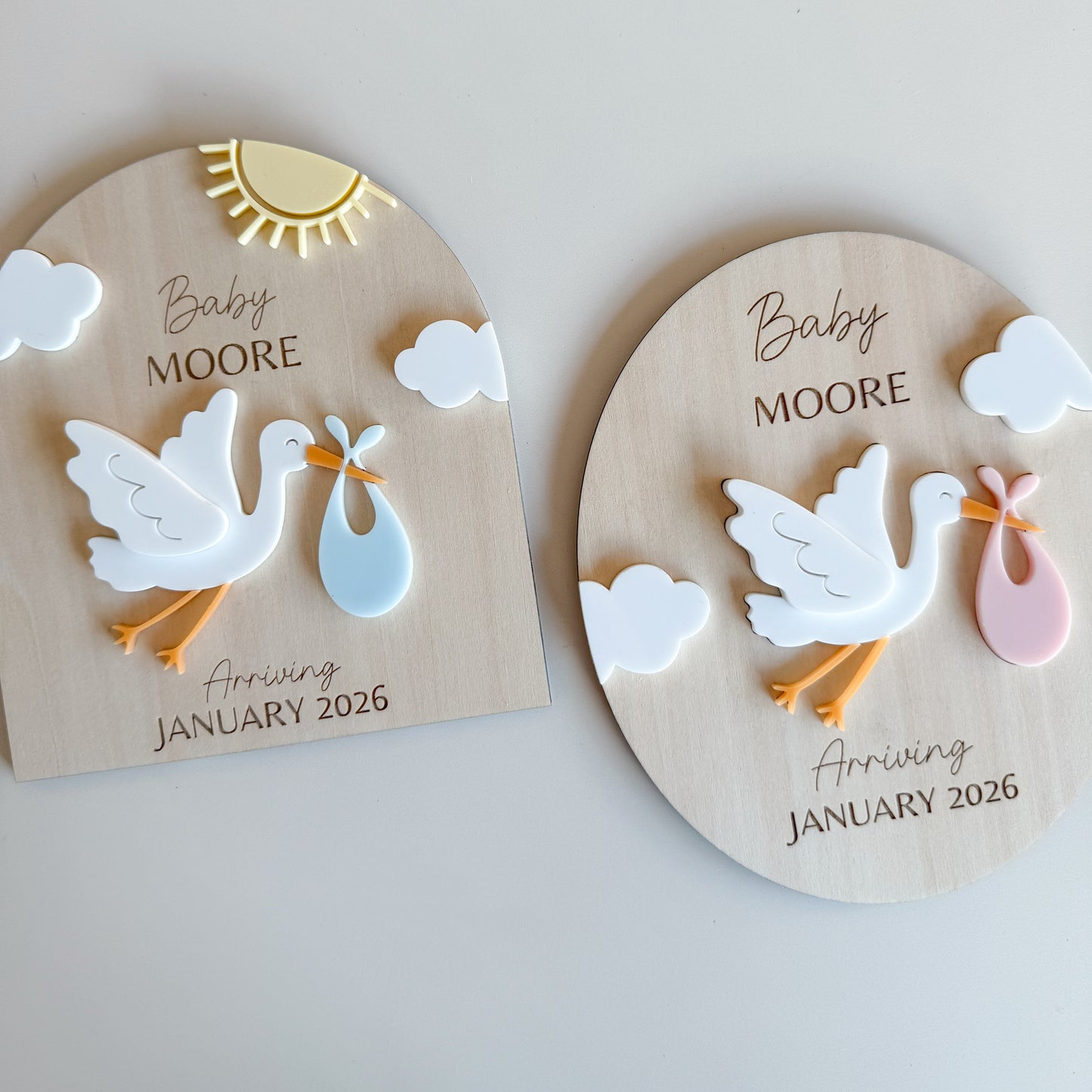 Stork Pregnancy Announcement