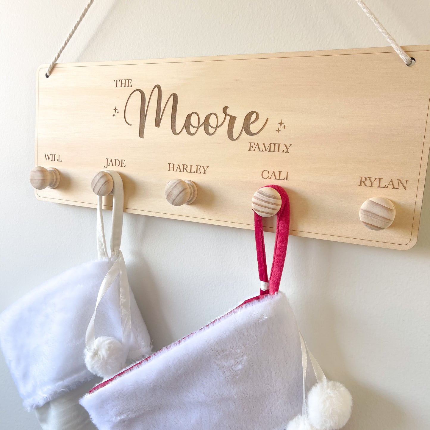 Christmas Family Stocking Holder