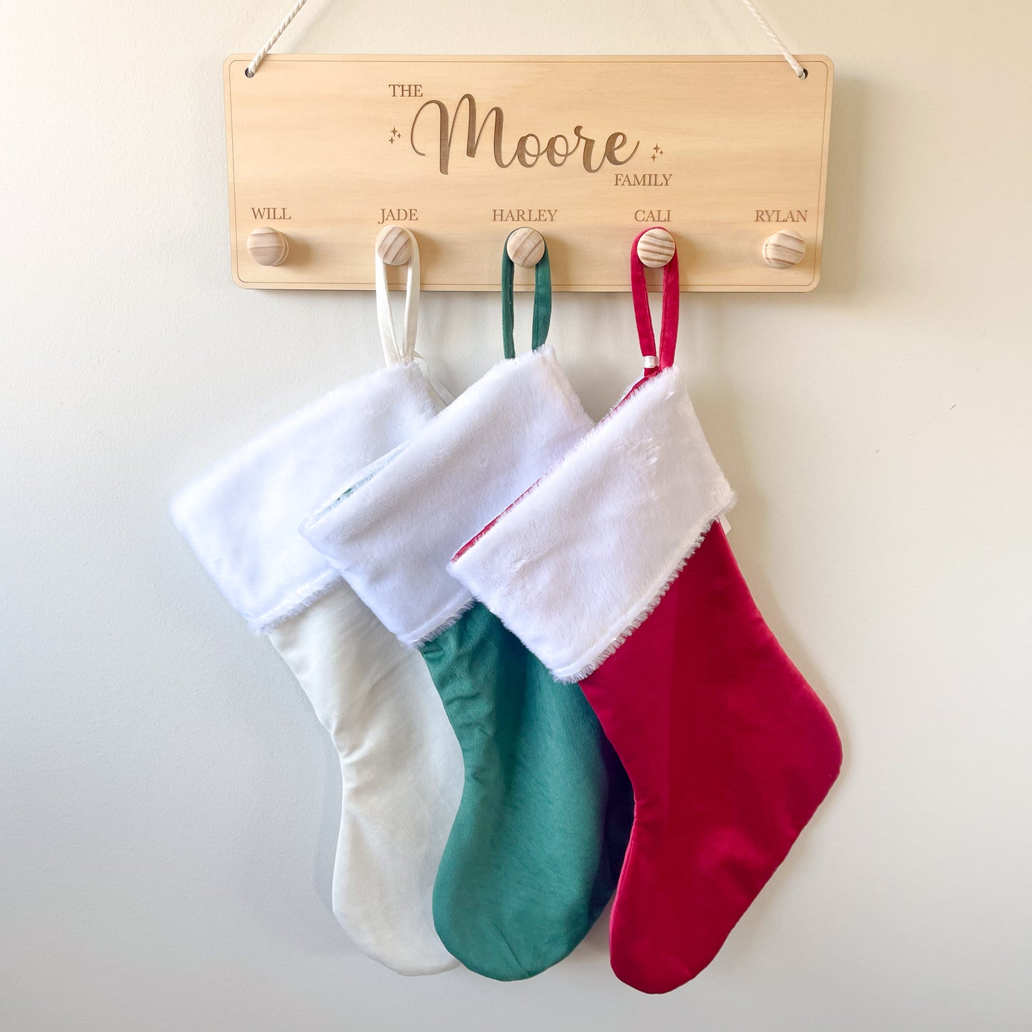 Christmas Family Stocking Holder