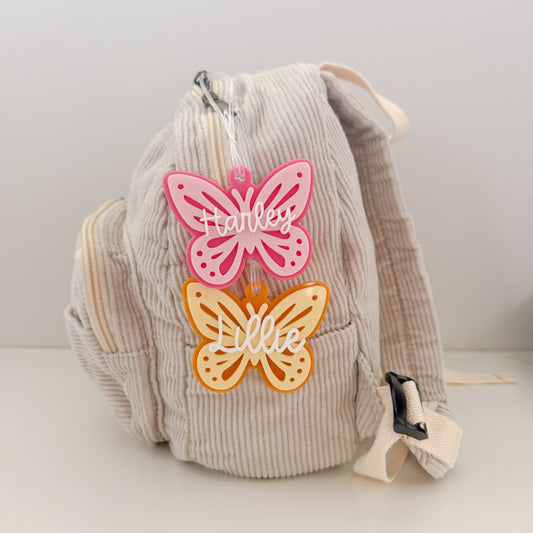Personalised Butterfly Bag Tag