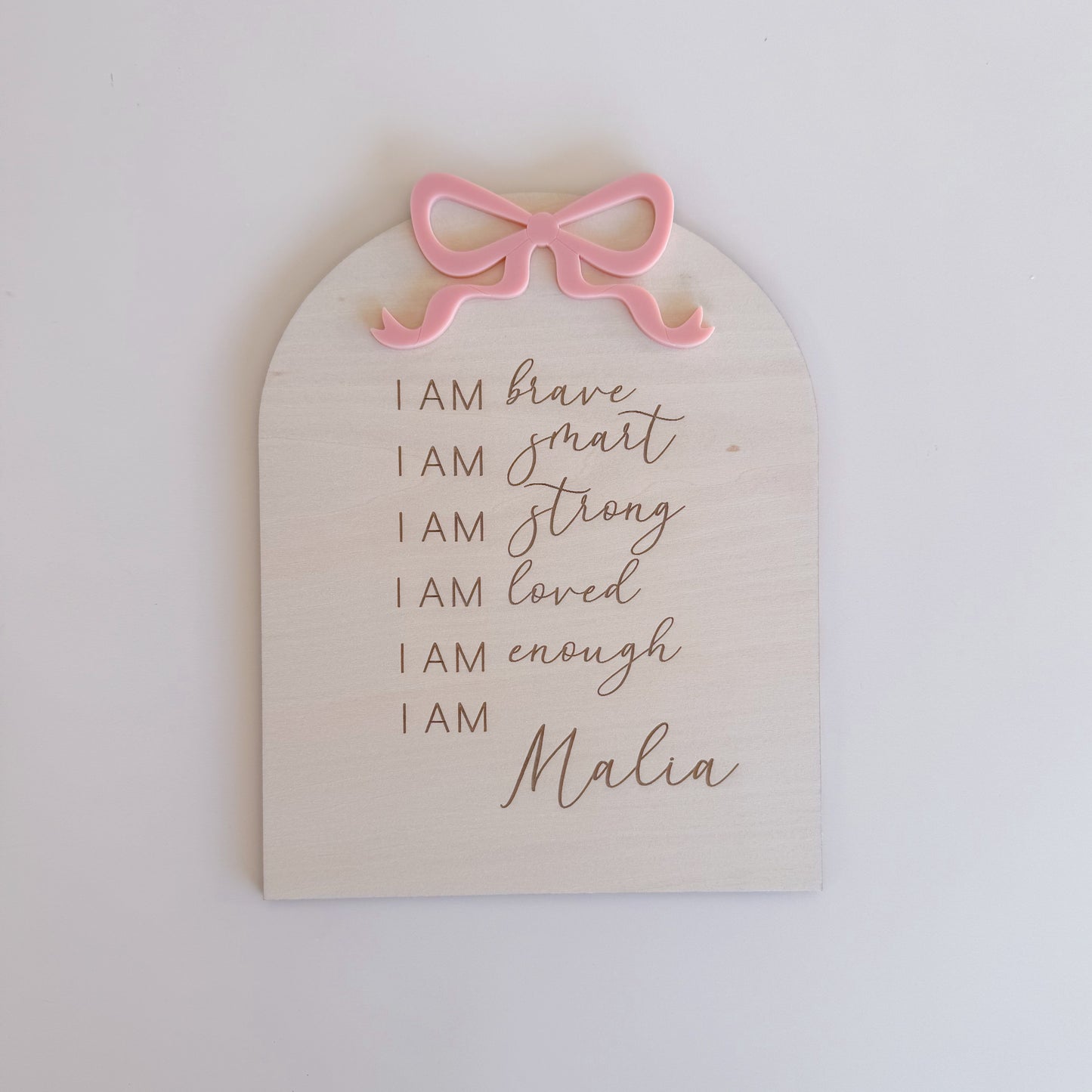 Personalised Affirmation Plaque