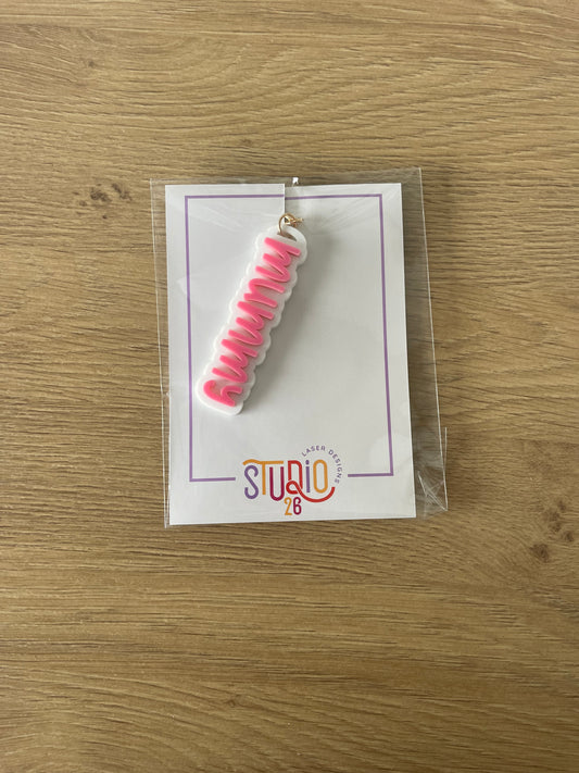 3D Keyring - Mummy Pink - Sample