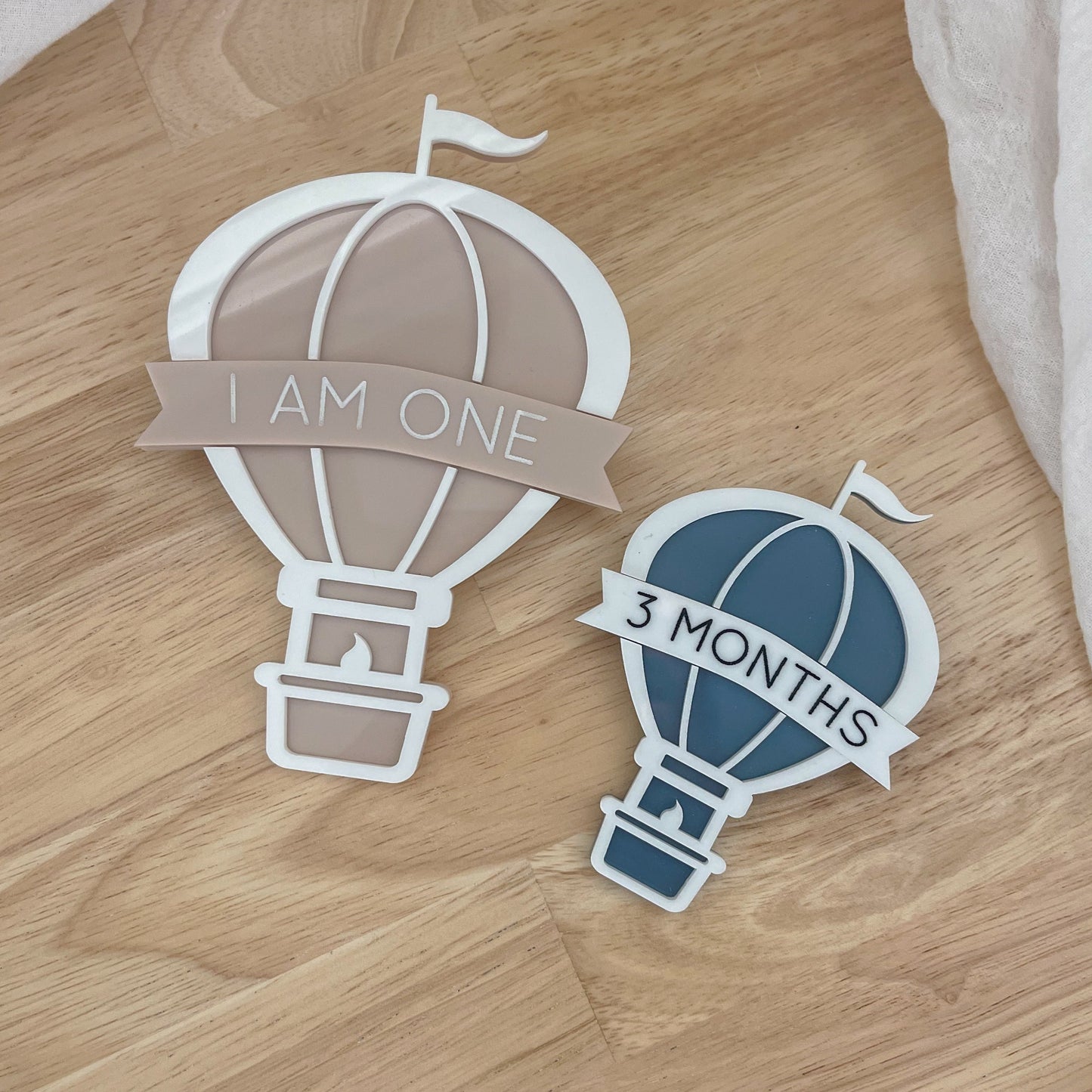 Hot Air Balloon Interchangeable Milestone Set