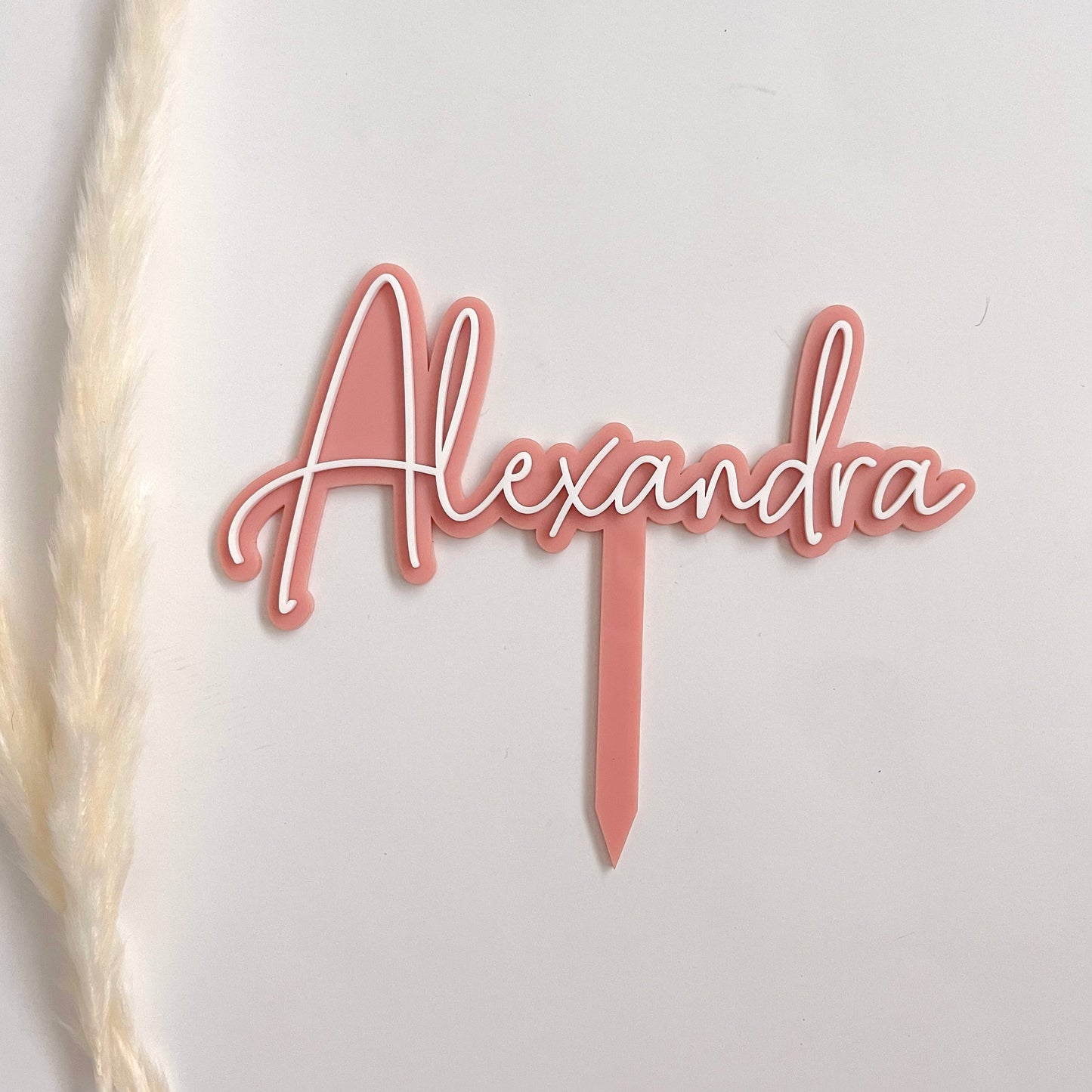 Personalised Name Cake Topper Cursive