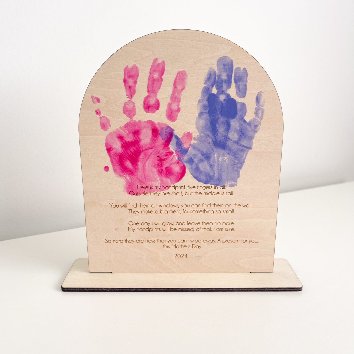 Mother's Day Handprint Quote Sign