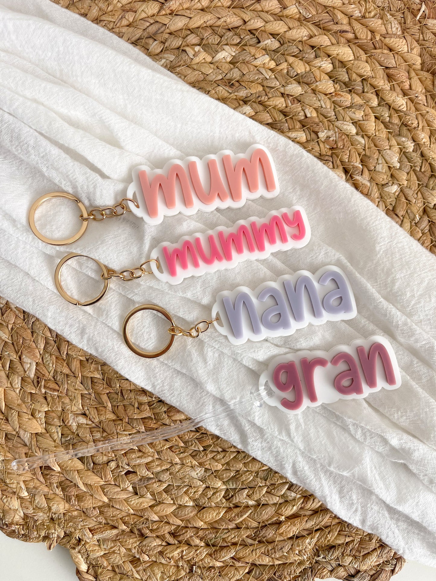 Mother's Day Personalised Acrylic Keyring