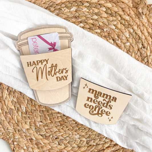 Mother's Day Coffee Cup Gift Card Holder