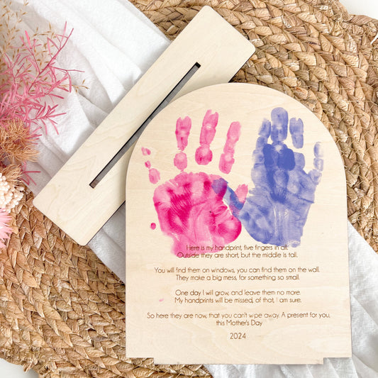 Mother's Day Handprint Quote Sign