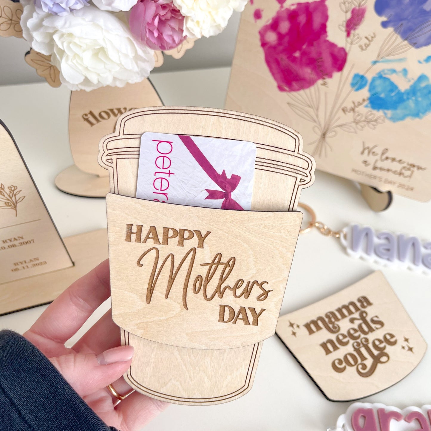 Mother's Day Coffee Cup Gift Card Holder