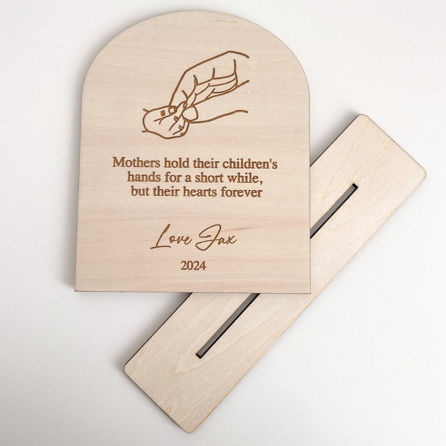 Mother's Day Holding Hand Quote Sign