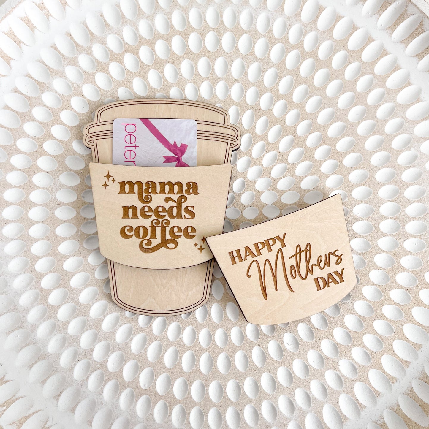 Mother's Day Coffee Cup Gift Card Holder