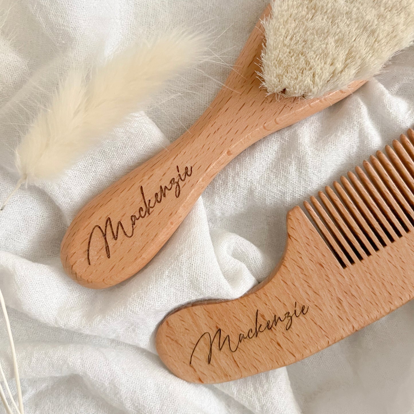 Personalised Hairbrush and Comb Set