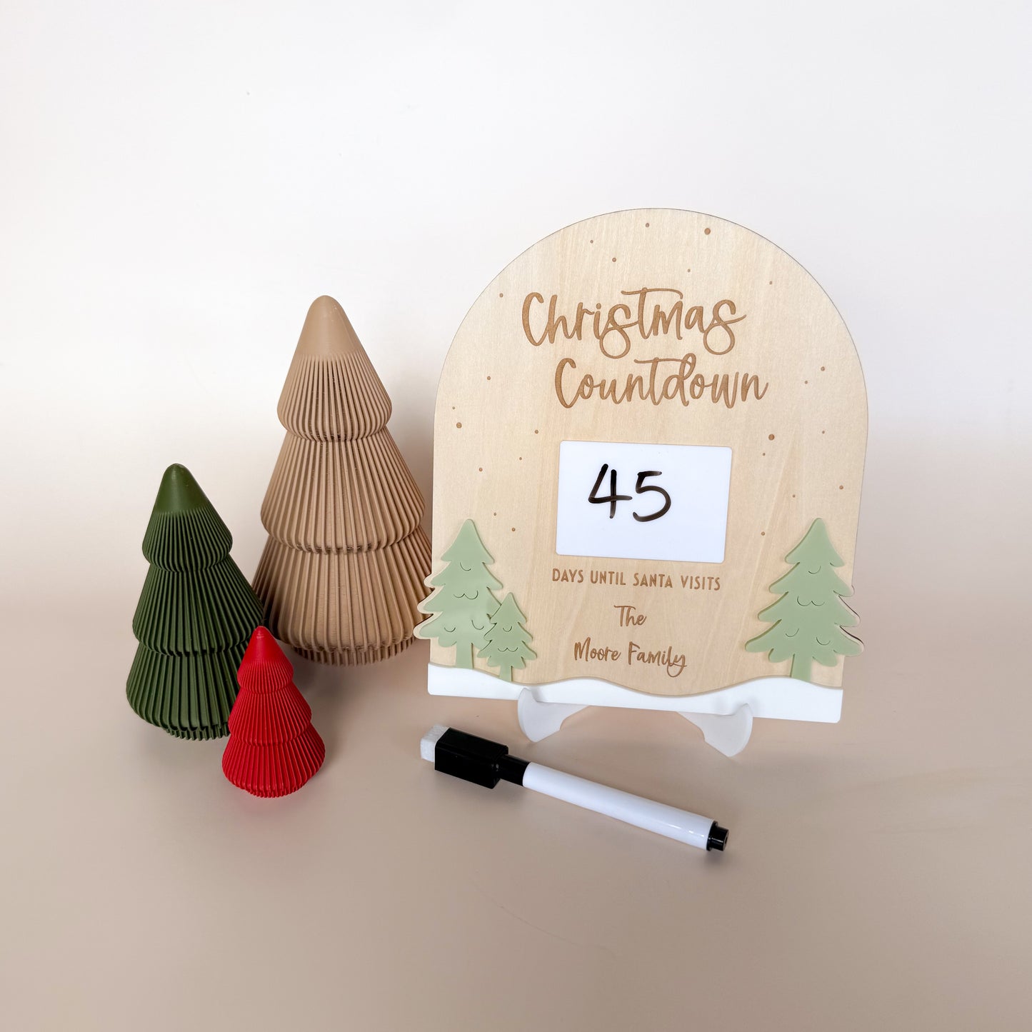 Christmas Countdown Arch Trees