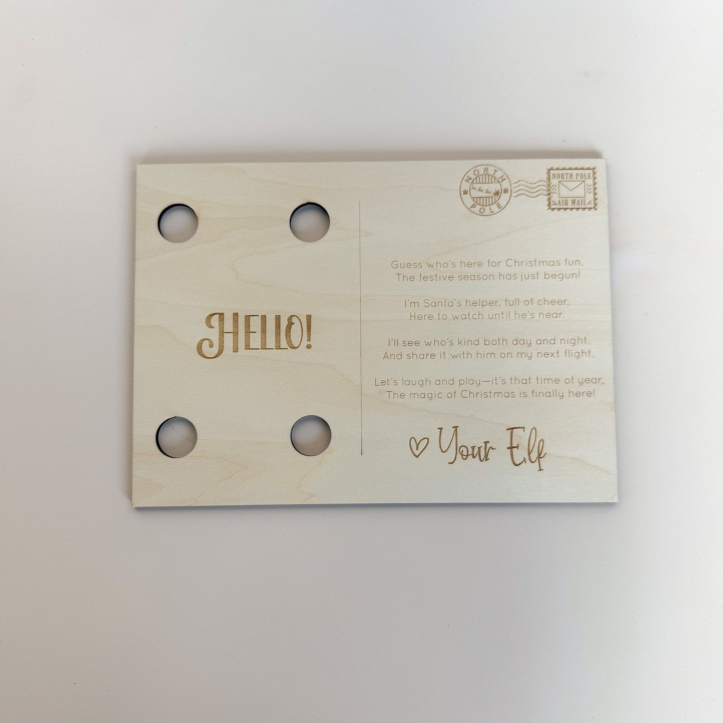 Elf Arrival Postcard