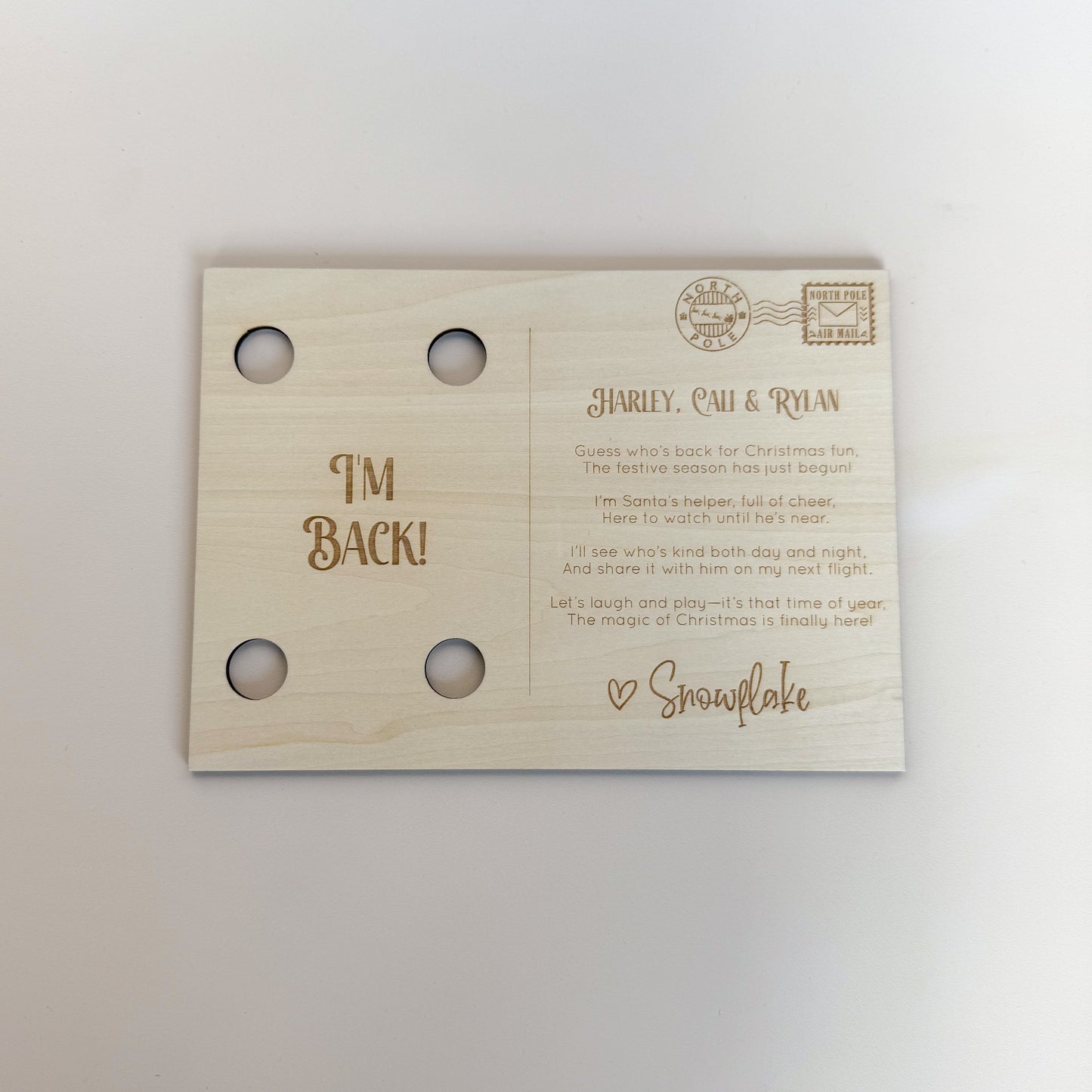 Elf Arrival Postcard