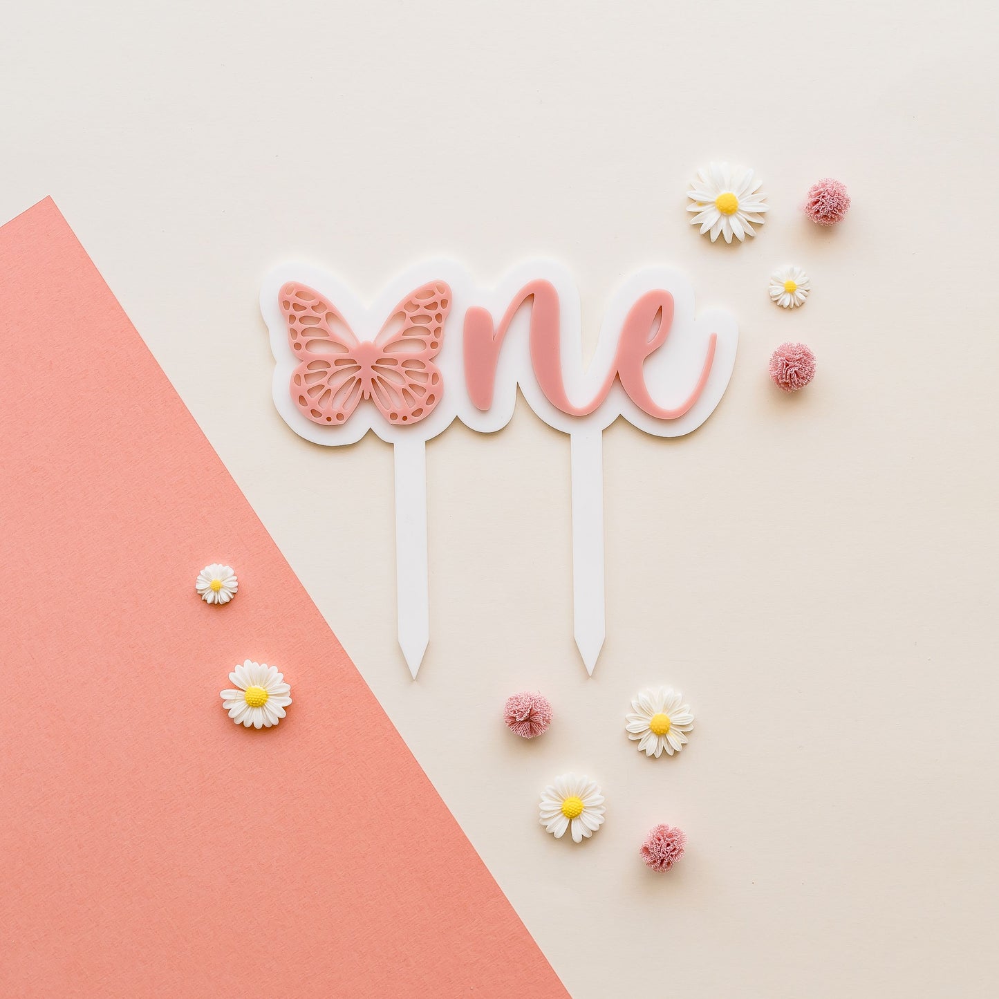 Butterfly "One" Cake Topper