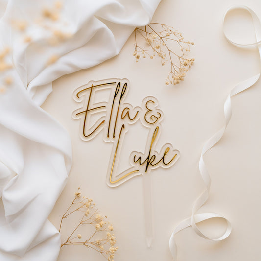 Personalised Engagement Cake Topper