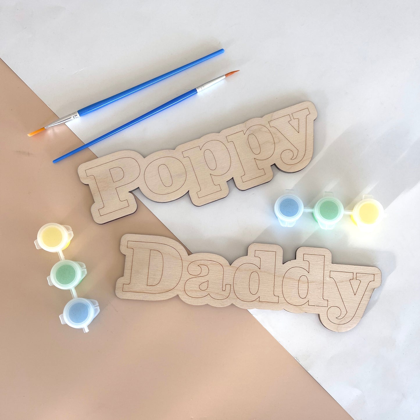 DIY Paint Father's Day Plaque