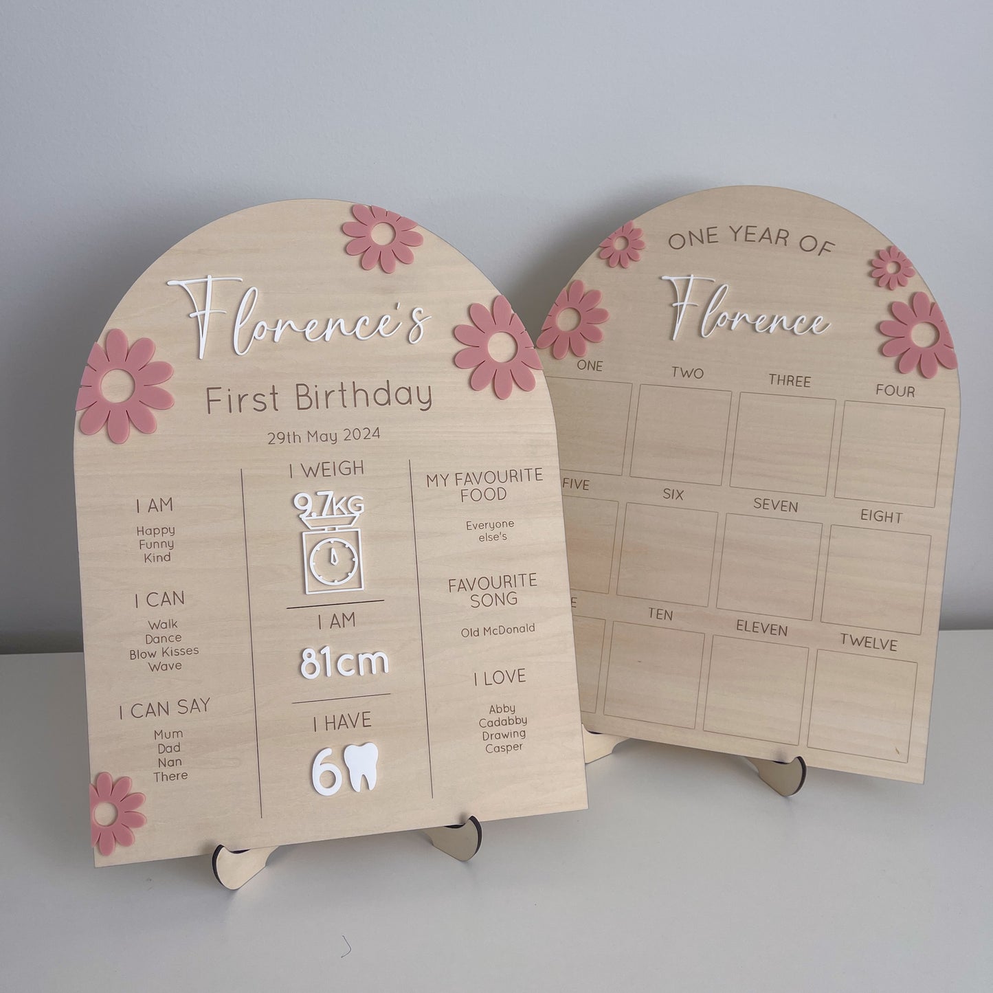 My First Birthday Board - Large Daisies